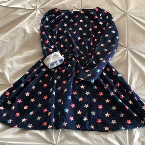 Girls large Crazy 8 star print dress